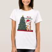 Corgi Christmas Tree Niedlich Holiday T-Shirt (Vorderseite)