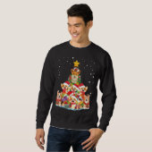 Corgi Christmas Tree Ornament T-Shirt zu Weihnacht Sweatshirt (Vorne ganz)