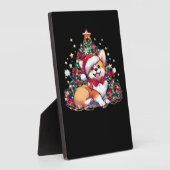 Corgi Christmas Tree Oversized T-Shirt Fotoplatte (Seite)