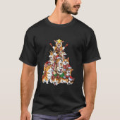 Corgi Christmas Tree T-Shirt (Vorderseite)