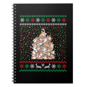 Corgi Christmas Tree Ugly Christmas Notizblock
