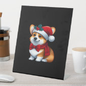 Corgi Claus A Pawsitively Merry Christmas Classic Sockelschild (In Situ)