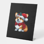 Corgi Claus A Pawsitively Merry Christmas Classic Sockelschild (Vorderseite)