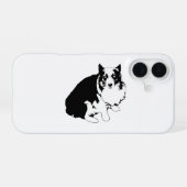 Corgi Clean Edge iPhone 16 Hülle (Rückseite (Horizontal))
