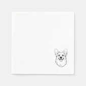 Corgi Cocktail Napkin Serviette (Vorderseite)