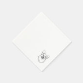 Corgi Cocktail Napkin Serviette (Ecke)