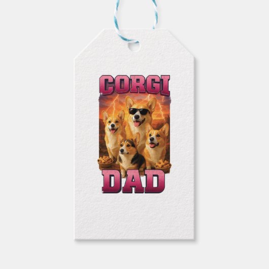 Corgi Copy Copy Copy Geschenkanhänger (Vorderseite)