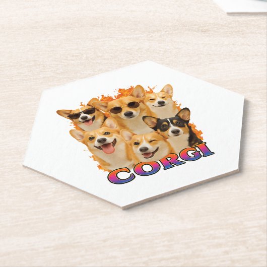 Corgi Copy Untersetzer (angewinkelt)