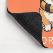 Corgi Corgeek auf Coral | Hund Lover Geschenk Mousepad (Ecke)