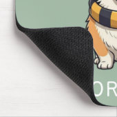 Corgi Corgeek auf Green | Hund Lover Geschenk Mousepad (Ecke)