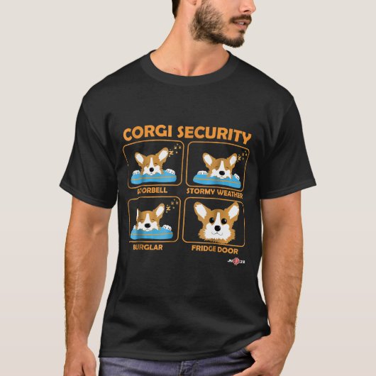 Corgi Corgi Security Corgi T-Shirt (Vorderseite)