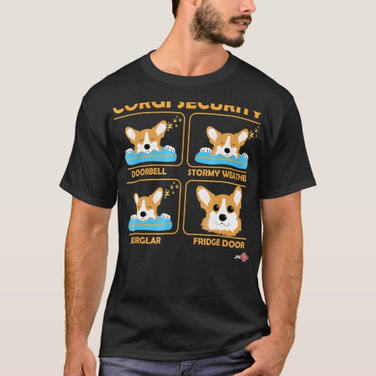 Corgi Corgi Security Corgi T-Shirt (Vorderseite)