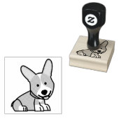 Corgi Corgis Hündchen Hündchen glücklich Pembroke Gummistempel (Stempel)