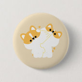 Corgi Couple Button (Vorderseite)