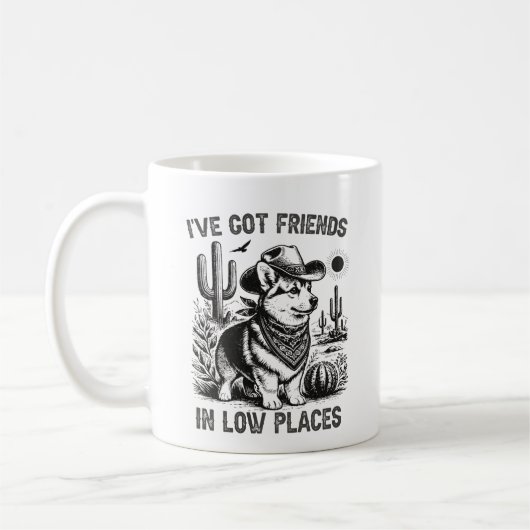 Corgi Cowboy Funny Dog Mug Kaffeetasse (Links)
