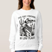 Corgi Cowboy Funny Women’s  Sweatshirt (Vorderseite)