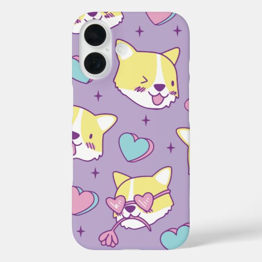 Corgi Crush Heart Eyes Case-Mate iPhone Hülle (Rückseite)