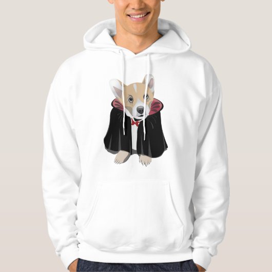 Corgi Cula Halloween Hoodie (Vorderseite)