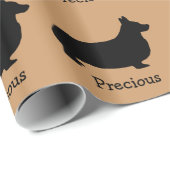 Corgi Custom Wrapping Paper Geschenkpapier (Rolleneckpunkt)