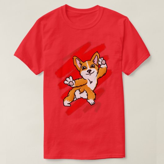 Corgi Dancing T-Shirt (Design vorne)