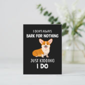 Corgi Dankeskarte (Stehend Vorderseite)