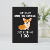 Corgi Dankeskarte (Stehend Vorderseite)