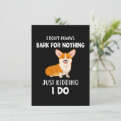 Corgi Dankeskarte (Stehend Vorderseite)