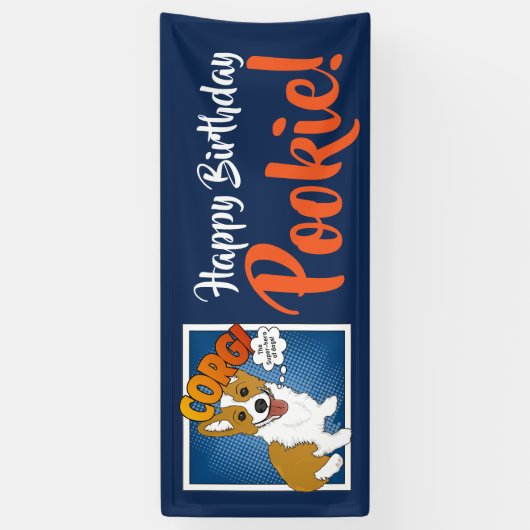Corgi, der Super-Held der Hunde! Banner (Vertikal)