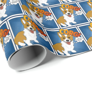 Corgi, Der Super-Held der Hunde! Geschenkpapier