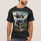 Corgi der Wikinger T-Shirt (Vorderseite)