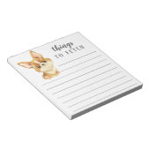 Corgi Dinge zu holen Notizblock (angewinkelt)