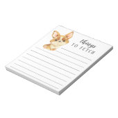 Corgi Dinge zu holen Notizblock (Rotiert)