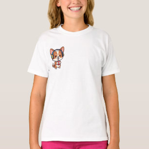 Corgi DJ Musik Soda Trinker Kinder T-Shirt
