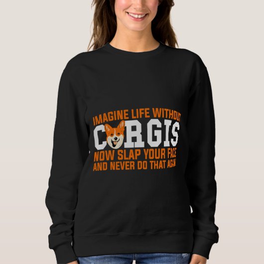 Corgi Dog 1042 Sweatshirt (Vorderseite)