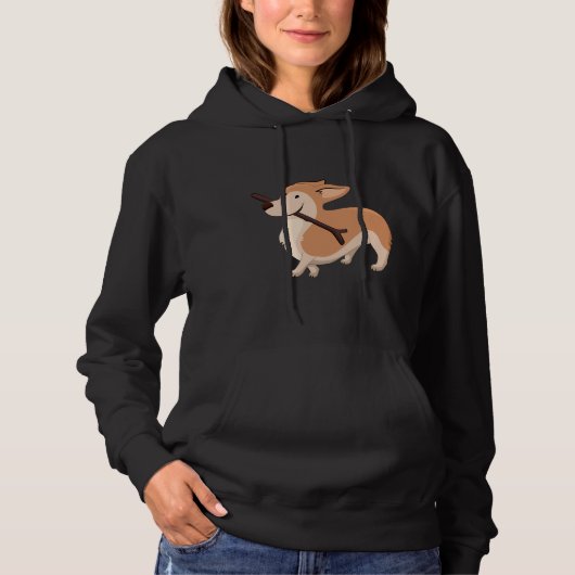 Corgi Dog 1061 Hoodie (Vorderseite)