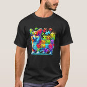Corgi Dog Autism Awareness Boys Girls T-Shirt (Vorderseite)