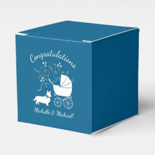 Corgi Dog Baby Shoppy Welsh Blue Boy Geschenkschachtel