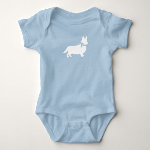 Corgi Dog Baby Shoppy Welsh Blue Boy Strampler