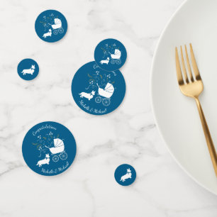 Corgi Dog Baby Shower Welsh Blue Boy Konfetti
