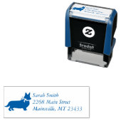 Corgi Dog Baby Shower Welsh Blue Boy Permastempel (Beispiel)