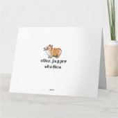 Corgi Dog Birthday Card Karte (Rückseite)