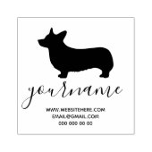 Corgi Dog Breed Canine Kennel Gummistempel (Prägung)