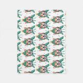 Corgi Dog Breed Christmas Fleecedecke (Vorderseite)