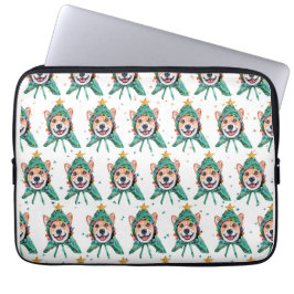 Corgi Dog Breed Christmas Laptopschutzhülle