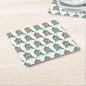 Corgi Dog Breed Christmas Rechteckiger Pappuntersetzer (angewinkelt)