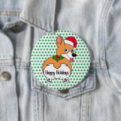 Corgi Dog Christmas Button (Beispiel)