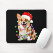 Corgi Dog Christmas Lights Pajama Funny Mousepad (Mit Mouse)