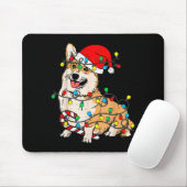 Corgi Dog Christmas Lights Pajama Santa Xmas Pet D Mousepad (Mit Mouse)