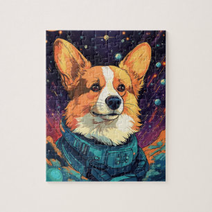 Corgi Dog Corgis Space Astronauten Hundeliebhaber  Puzzle