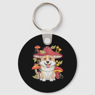 Corgi Dog Cottagecore Frosch Ästhetische Männer Fr Schlüsselanhänger